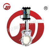 Pneumatic knife type stainless steel gate valve PZ673W